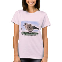Cute Cartoon Mourning Dove T-Shirt