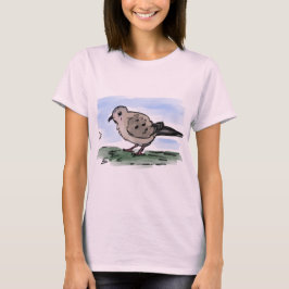 Cute Cartoon Mourning Dove T-Shirt