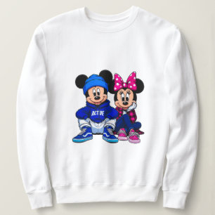 Cute Cartoon Muis Koppel Trui 🐭💖✨ Romeins