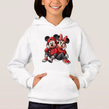 Cute Cartoon Muizen Koppel Kids Hoodie