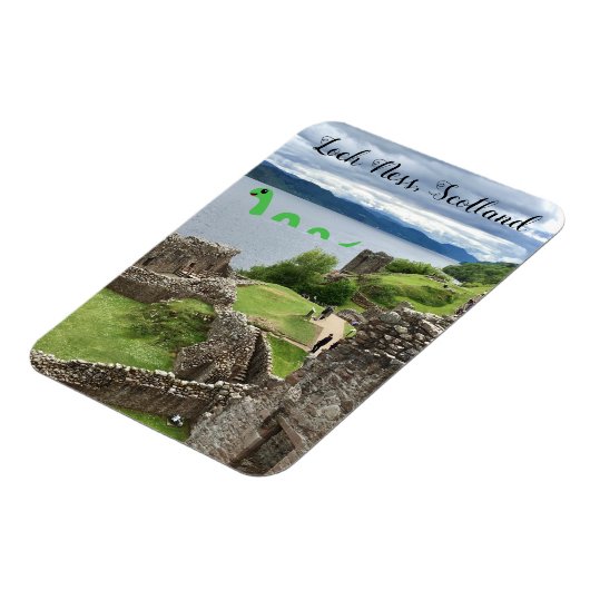 Cute Cartoon Nessie Loch Ness Monster, Schotland Magneet (Linkerzijde)