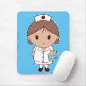 Cute Cartoon Nurse Muismat (Met muis)