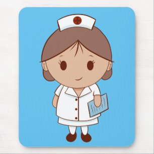 Cute Cartoon Nurse Muismat