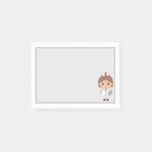 Cute Cartoon Nurse Post-it® Notes