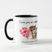 Cute Cartoon Ocelot Puns Kaart Mok (Links)