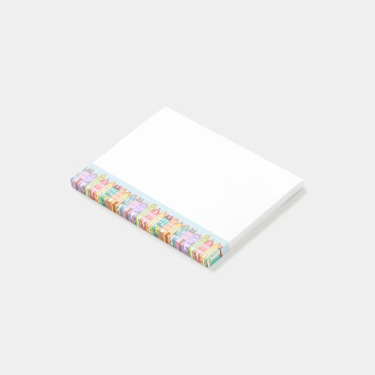 Cute Cartoon Old Town Post-it® notes (Schuin)