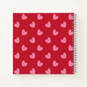 Cute Cartoon Olifant Rood Wit Kinder Schetsboek Notitieboek (Achterkant)