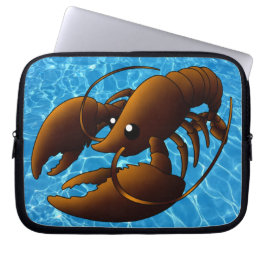 Cute Cartoon Oranje Lobster Laptop Sleeve