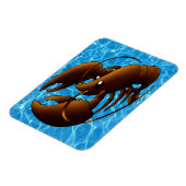 Cute Cartoon Oranje Lobster Magnet Magneet (Linkerzijde)