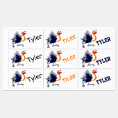 Cute Cartoon Ostrich Labels (Vel)