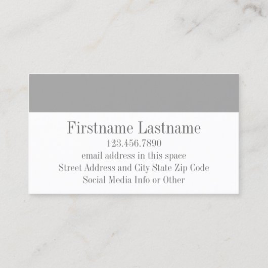 Cute Cartoon Owl - Blue and Grey Custom Name Visitekaartje (Achterkant)