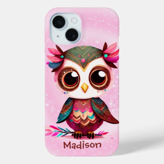 Cute Cartoon Owl Case-Mate iPhone Case (Achterkant)