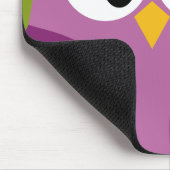 Cute Cartoon Owl met Bright kleuren Big Eyes Muismat (Hoek)