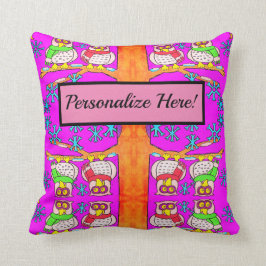 Cute Cartoon Owl Personalized Kussen