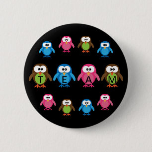 Cute Cartoon Ownership Team Ronde Button 5,7 Cm