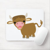 Cute Cartoon Ox mousepad Muismat (Met muis)