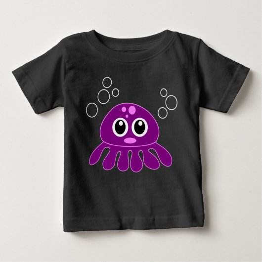 Cute Cartoon Paars Octopus (Voorkant)