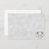 Cute Cartoon Panda Bear Watercolor Custom Blank Notitiekaartje (Voorkant / Achterkant)