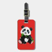 Cute cartoon Panda Beer Bagagelabel (Voorkant verticaal)