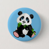 Cute Cartoon Panda Beer Ronde Button 5,7 Cm (Voorkant)