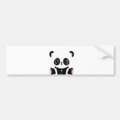 Cute cartoon panda bumpersticker (Voorkant)