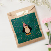 Cute Cartoon Party Penguin Bedankzakje (Gezegeld)