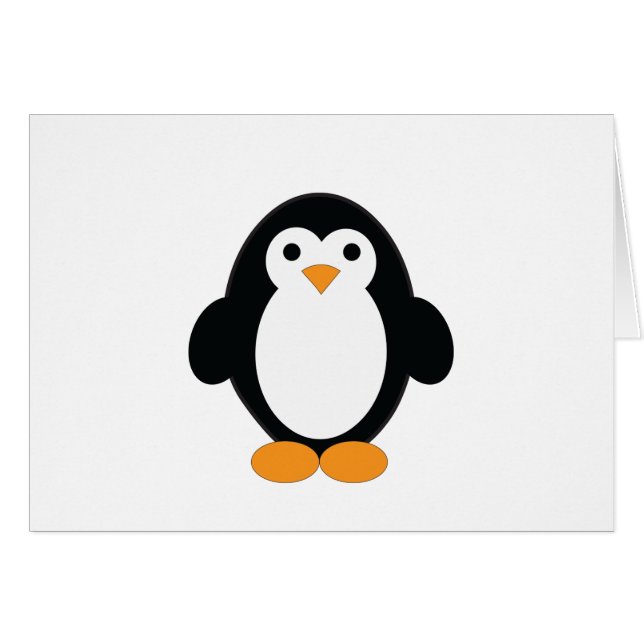 Cute Cartoon Penguin (Voorkant Horizontaal)