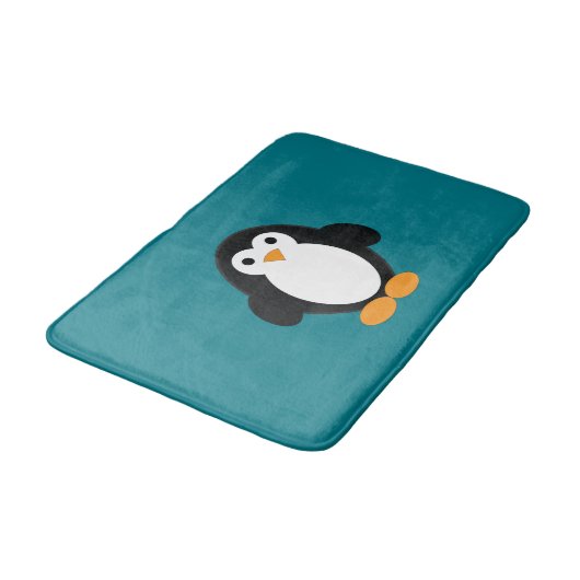 Cute Cartoon Penguin Badmat (Gekanteld)