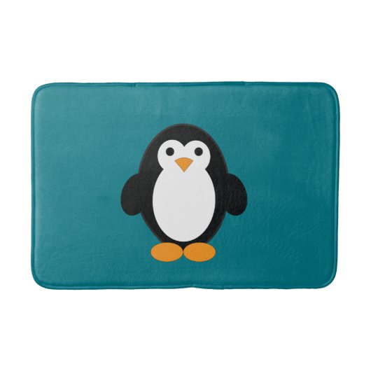 Cute Cartoon Penguin Badmat (Voorkant)