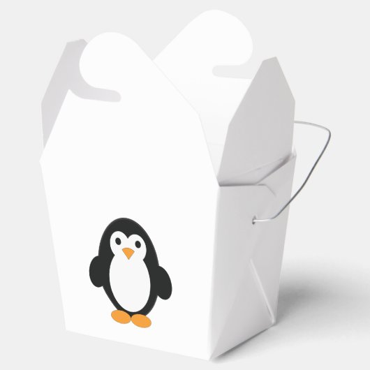 Cute Cartoon Penguin Bedankdoosjes (Geopend)