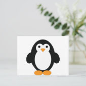Cute Cartoon Penguin Briefkaart (Staand voorkant)