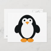 Cute Cartoon Penguin Briefkaart (Voorkant / Achterkant)