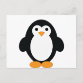 Cute Cartoon Penguin Briefkaart (Voorkant)