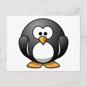 Cute Cartoon Penguin Briefkaart