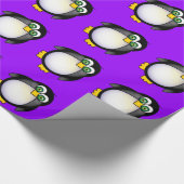 Cute Cartoon Penguin Cadeaupapier (Hoek)