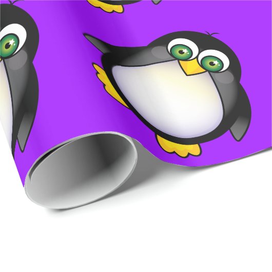 Cute Cartoon Penguin Cadeaupapier (Rol Hoek)