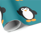 Cute Cartoon Penguin Cadeaupapier (Rol Hoek)