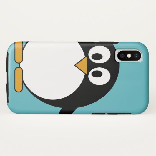 Cute Cartoon Penguin Case-Mate iPhone Case (Achterkant (horizontaal))