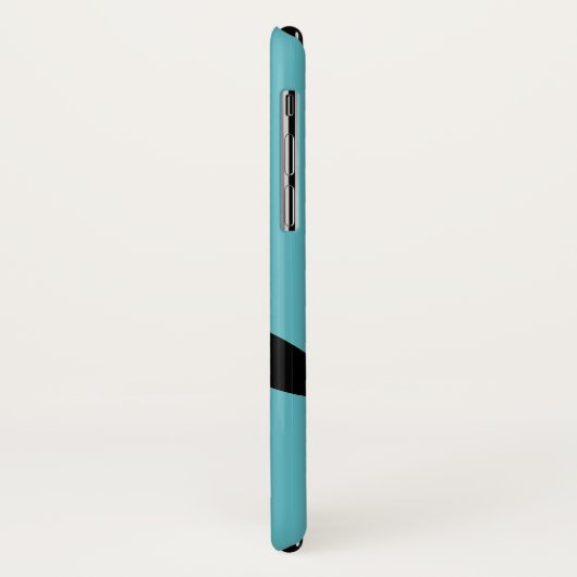 Cute Cartoon Penguin Custom Name Blue Case-Mate iPhone Case (Achterkant/links)