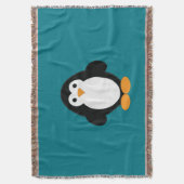 Cute Cartoon Penguin Deken (Voorkant Verticaal)