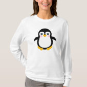Cute Cartoon Penguin Design T-shirt (Voorkant)