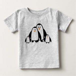 Cute Cartoon Penguin Family