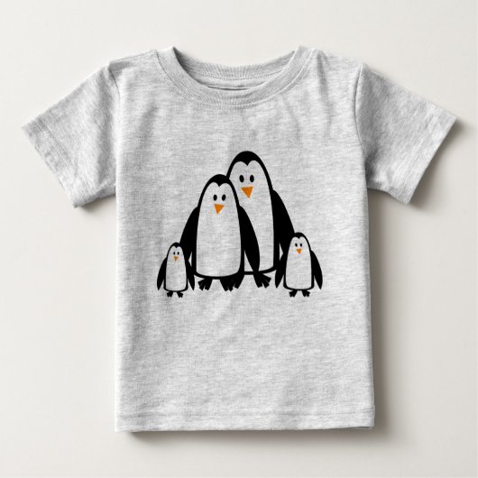 Cute Cartoon Penguin Family (Voorkant)