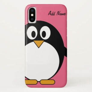 Cute Cartoon Penguin Kawaii Drawing iPhone X Hoesje