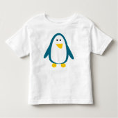 Cute Cartoon Penguin Kinder Shirts (Voorkant)