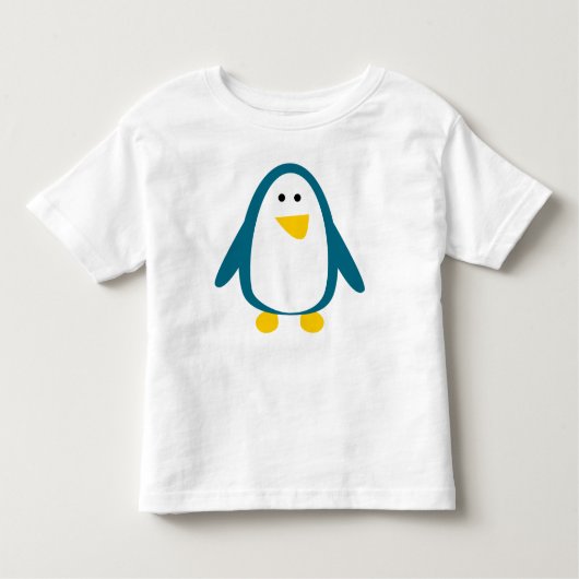 Cute Cartoon Penguin Kinder Shirts (Voorkant)