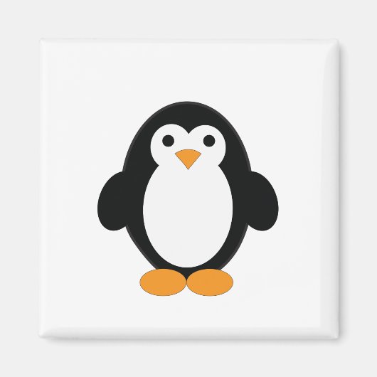 Cute Cartoon Penguin Magneet (Voorkant)