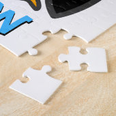 Cute Cartoon Penguin  naam Kinderen Legpuzzel (Zijkant)