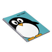 Cute Cartoon Penguin Notitieboek (Rechterzijde)