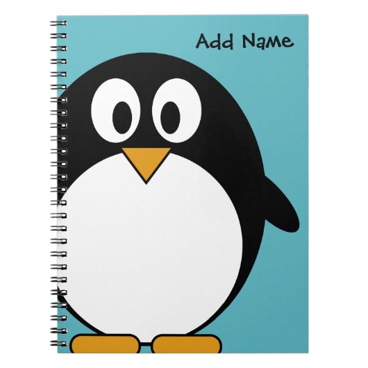Cute Cartoon Penguin Notitieboek (Voorkant)